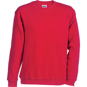 Sweat-shirt publicitaire uni homme     Rouge