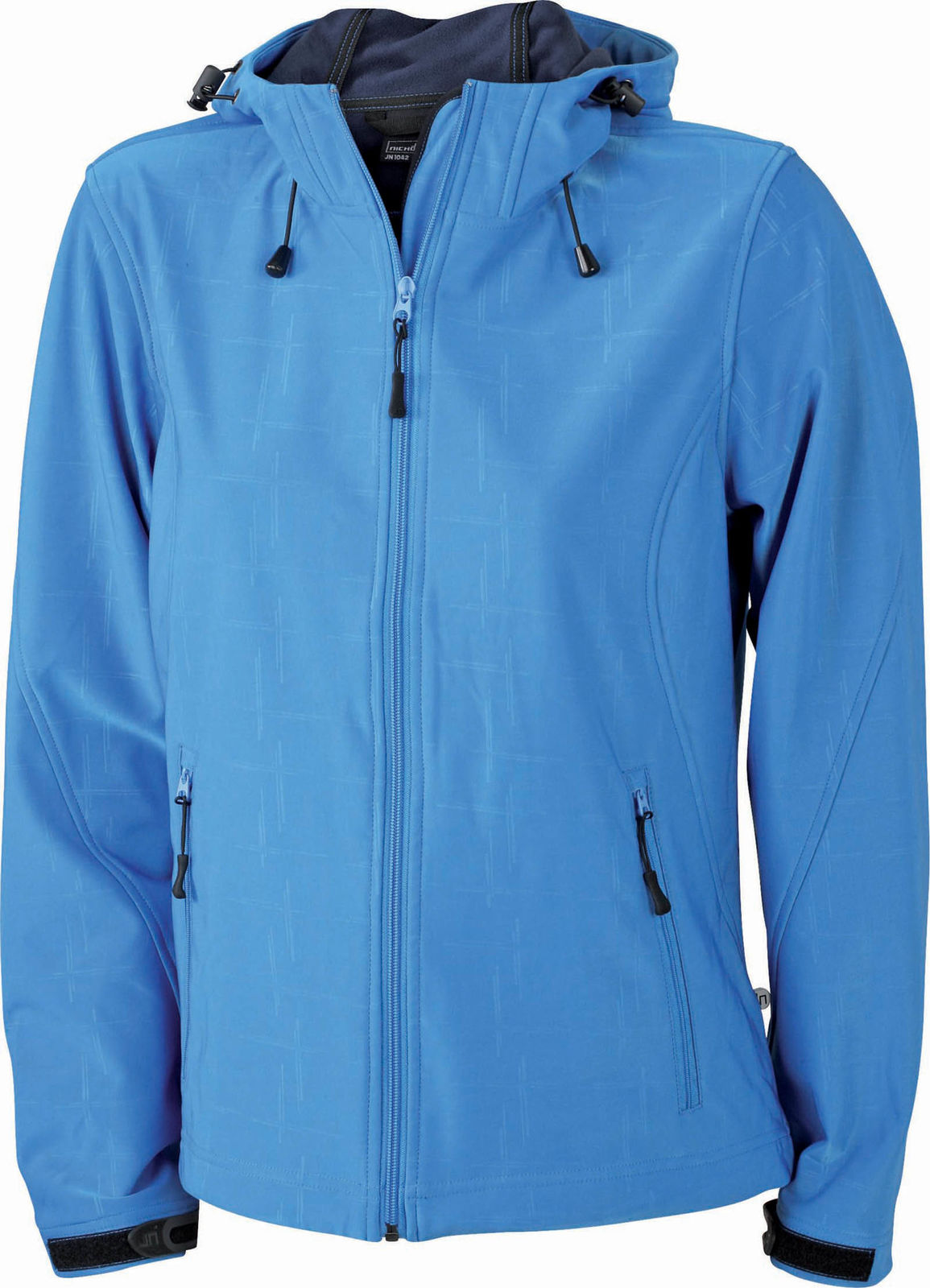 Veste Softshell Femme Avec Capuche - Polaire Intérieure, Coupe-vent - Couleur Unie, Coupe Quotidienne - Poches, Chaud Pour L'hiver - Mode Décontractée