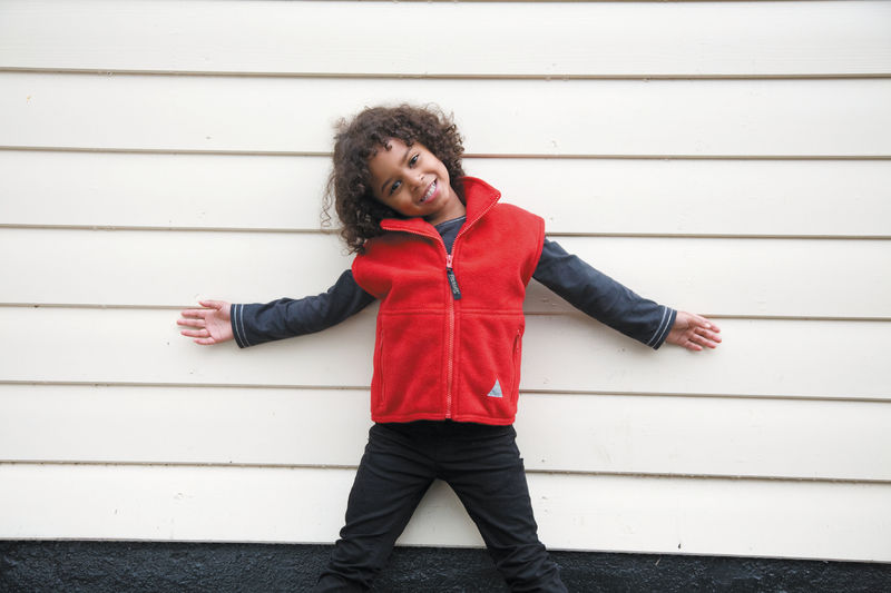 Defa | Bodywarmer polaire personnalisé pour enfant Rouge 1