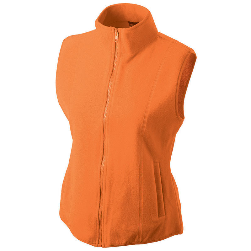 Jalla | Bodywarmer polaire personnalisé pour femme Orange