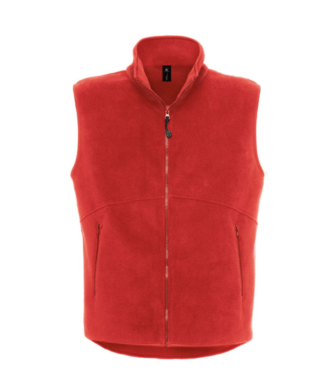 Kodi | Bodywarmer polaire publicitaire pour homme Rouge 1