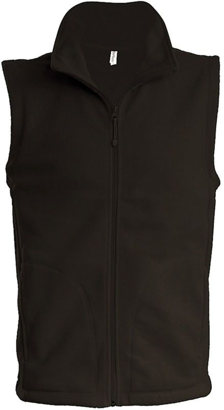 Luca | Bodywarmer polaire personnalisé pour homme Chocolat