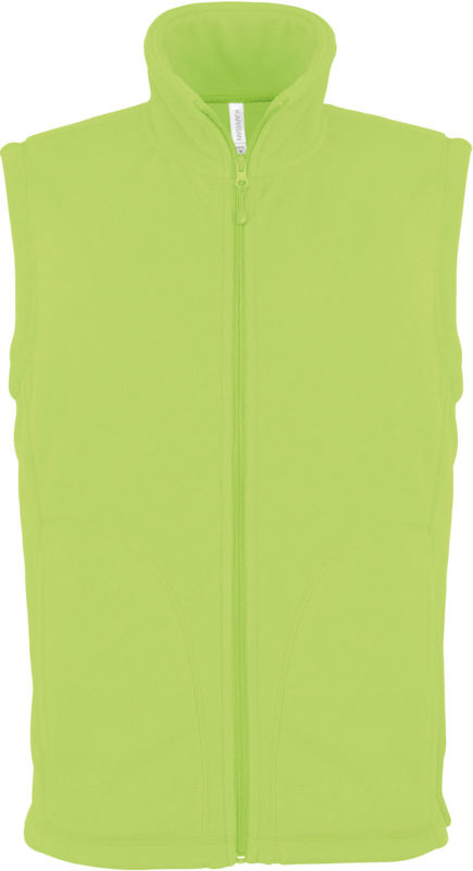 Luca | Bodywarmer polaire personnalisé pour homme Lime