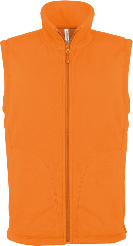 Luca | Bodywarmer polaire personnalisé pour homme Orange