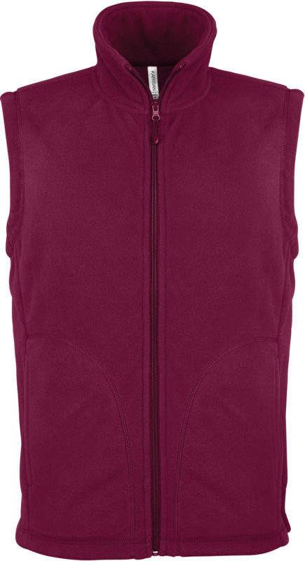 Luca | Bodywarmer polaire personnalisé pour homme Vin