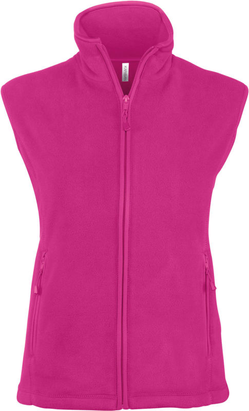 Mélodie | Bodywarmer polaire publicitaire pour femme Fuschia