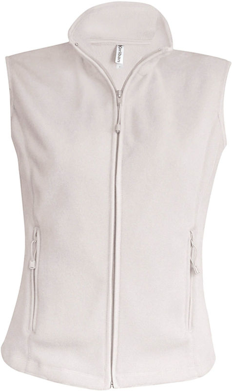 Mélodie | Bodywarmer polaire publicitaire pour femme Naturel