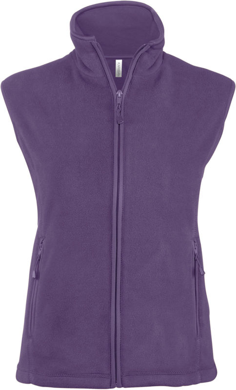 Mélodie | Bodywarmer polaire publicitaire pour femme Violet