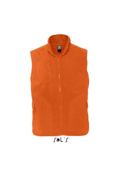 Norway | Bodywarmer polaire personnalisé pour homme Orange