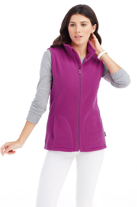 Nuni | Bodywarmer polaire publicitaire pour femme Rose 1