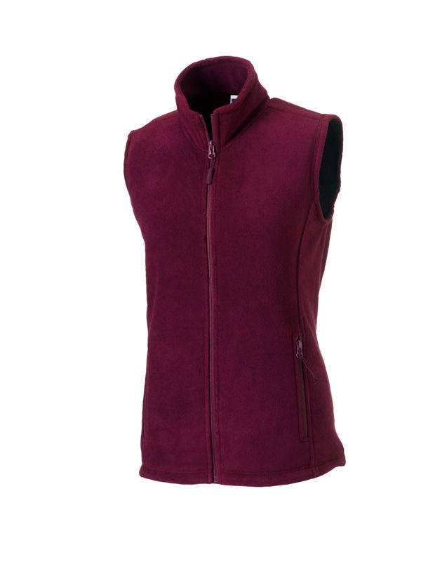 Zywy | Bodywarmer polaire publicitaire pour femme Bordeaux 1