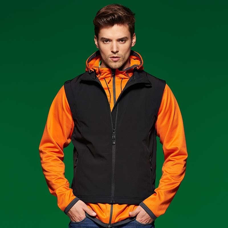 Gilet personnalise softshell homme sans manches  