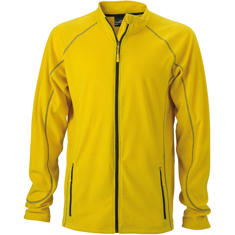 Bada | Veste polaire publicitaire pour homme Jaune Carbone