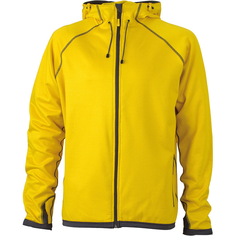 Fobu | Veste polaire publicitaire pour homme Jaune Carbone