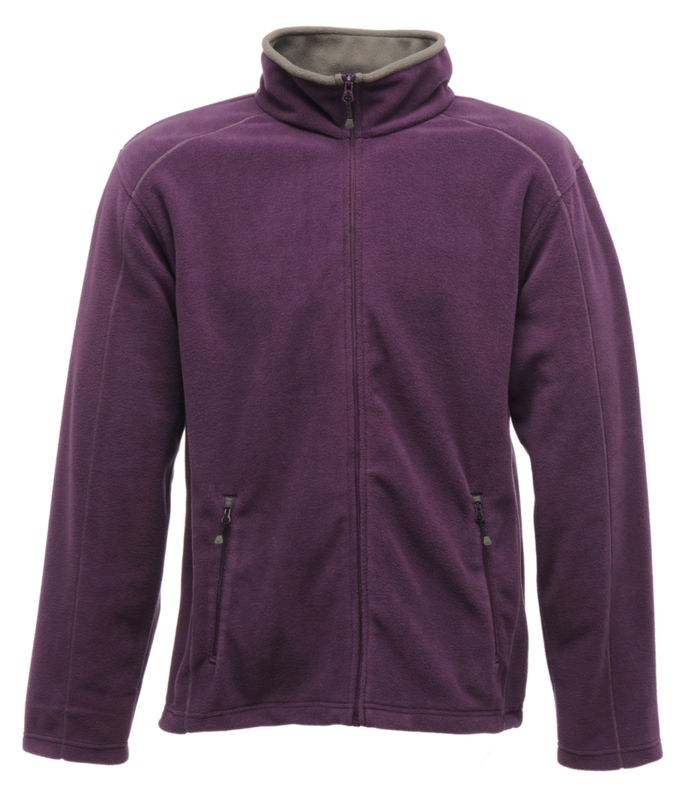 Qoocy | Veste polaire personnalisée pour homme Pourpre Blanc 1