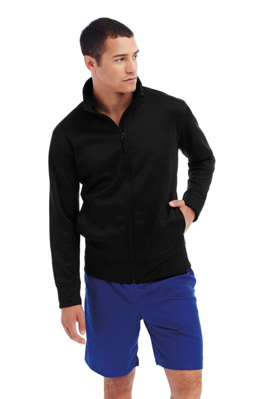 Rettu | Veste polaire publicitaire pour homme Noir 1