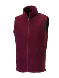 Goke | Bodywarmer polaire personnalisé pour homme Bordeaux 1