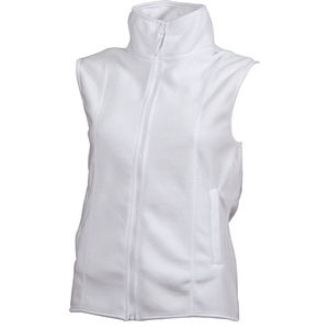 Jalla | Bodywarmer polaire personnalisé pour femme Blanc