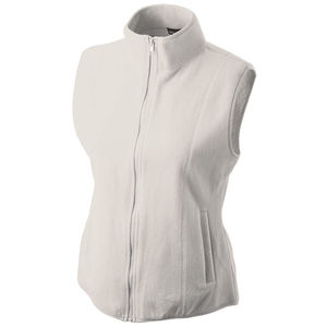 Jalla | Bodywarmer polaire personnalisé pour femme Blanc cassé