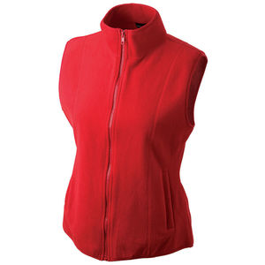 Jalla | Bodywarmer polaire personnalisé pour femme Rouge