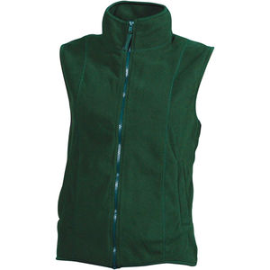 Jalla | Bodywarmer polaire personnalisé pour femme Vert foncé