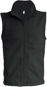 Luca | Bodywarmer polaire personnalisé pour homme Gris foncé