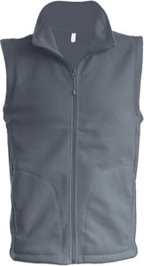 Luca | Bodywarmer polaire personnalisé pour homme Gris