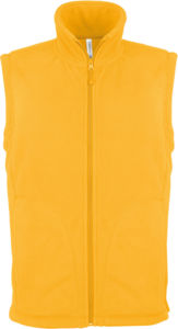 Luca | Bodywarmer polaire personnalisé pour homme Jaune