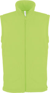 Luca | Bodywarmer polaire personnalisé pour homme Lime