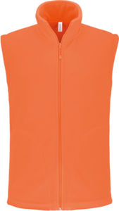 Luca | Bodywarmer polaire personnalisé pour homme Orange Fluo