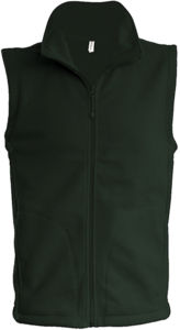 Luca | Bodywarmer polaire personnalisé pour homme Vert forêt