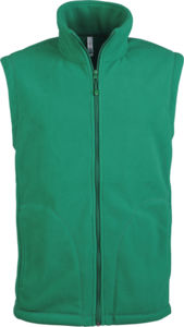 Luca | Bodywarmer polaire personnalisé pour homme Vert Kelly