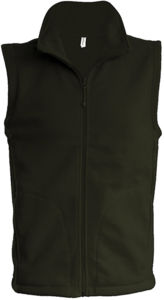 Luca | Bodywarmer polaire personnalisé pour homme Vert Olive