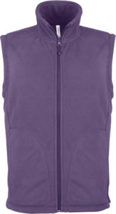 Luca | Bodywarmer polaire personnalisé pour homme Violet