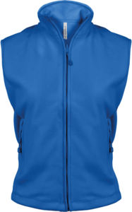 Mélodie | Bodywarmer polaire publicitaire pour femme Bleu royal