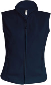 Mélodie | Bodywarmer polaire publicitaire pour femme Marine