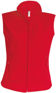 Mélodie | Bodywarmer polaire publicitaire pour femme Rouge