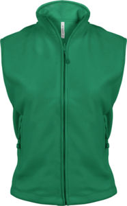 Mélodie | Bodywarmer polaire publicitaire pour femme Vert Kelly