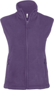 Mélodie | Bodywarmer polaire publicitaire pour femme Violet