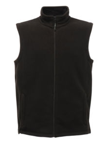 Mircro | Bodywarmer polaire publicitaire pour homme Noir 1