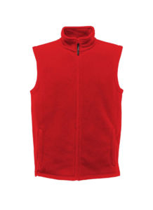 Mircro | Bodywarmer polaire publicitaire pour homme Rouge 2