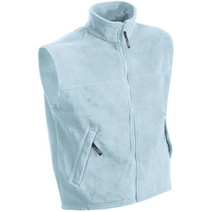 Zooqa | Bodywarmer polaire publicitaire pour homme Bleu clair