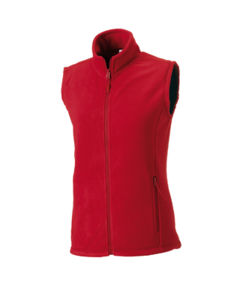 Zywy | Bodywarmer polaire publicitaire pour femme Rouge 1