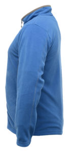 Mine | Sweatshirt polaire publicitaire pour homme Bleu Oxford Gris Smokey 2