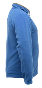 Mine | Sweatshirt polaire publicitaire pour homme Bleu Oxford Gris Smokey 3