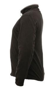 Mine | Sweatshirt polaire publicitaire pour homme Noir Orange Fluo 2