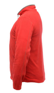 Mine | Sweatshirt polaire publicitaire pour homme Rouge Clasic Gris Smokey 2