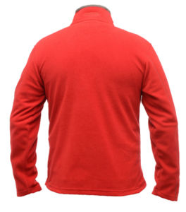 Mine | Sweatshirt polaire publicitaire pour homme Rouge Clasic Gris Smokey 4