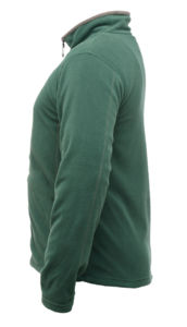 Mine | Sweatshirt polaire publicitaire pour homme Vert bouteille Gris Smokey 2