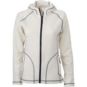 Divy | Veste polaire personnalisée pour femme Blanc Carbone